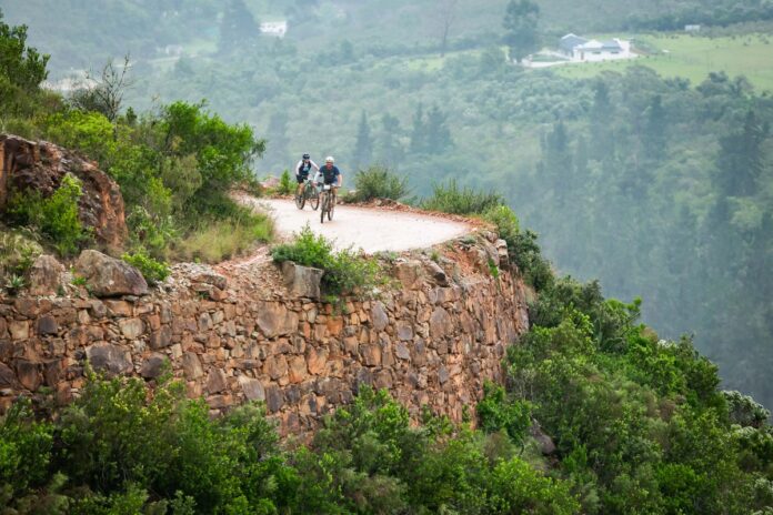 Stone-packed walls help keep the 159-year-old pass clinging to the mountainside and make for dramatic photos. Photo by Oakpics.com. Karoo to Coast