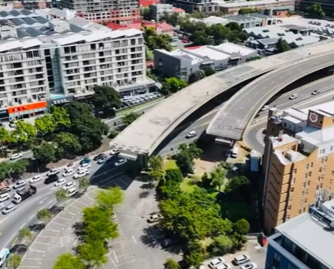 Unfinished freeway 2 Cape Town